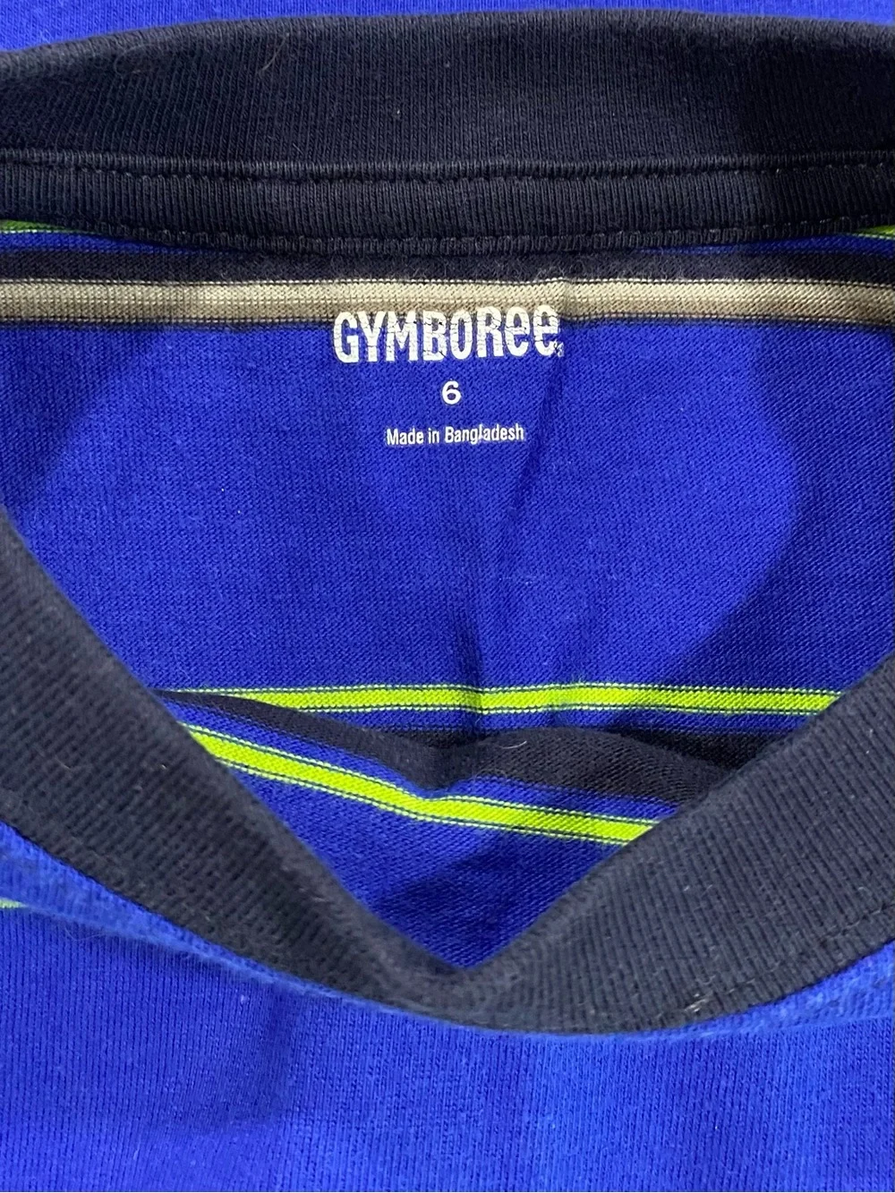 Gymboree Boys ‘Snowflake Fun’ Blue Striped Long Sleeve Top Size 6